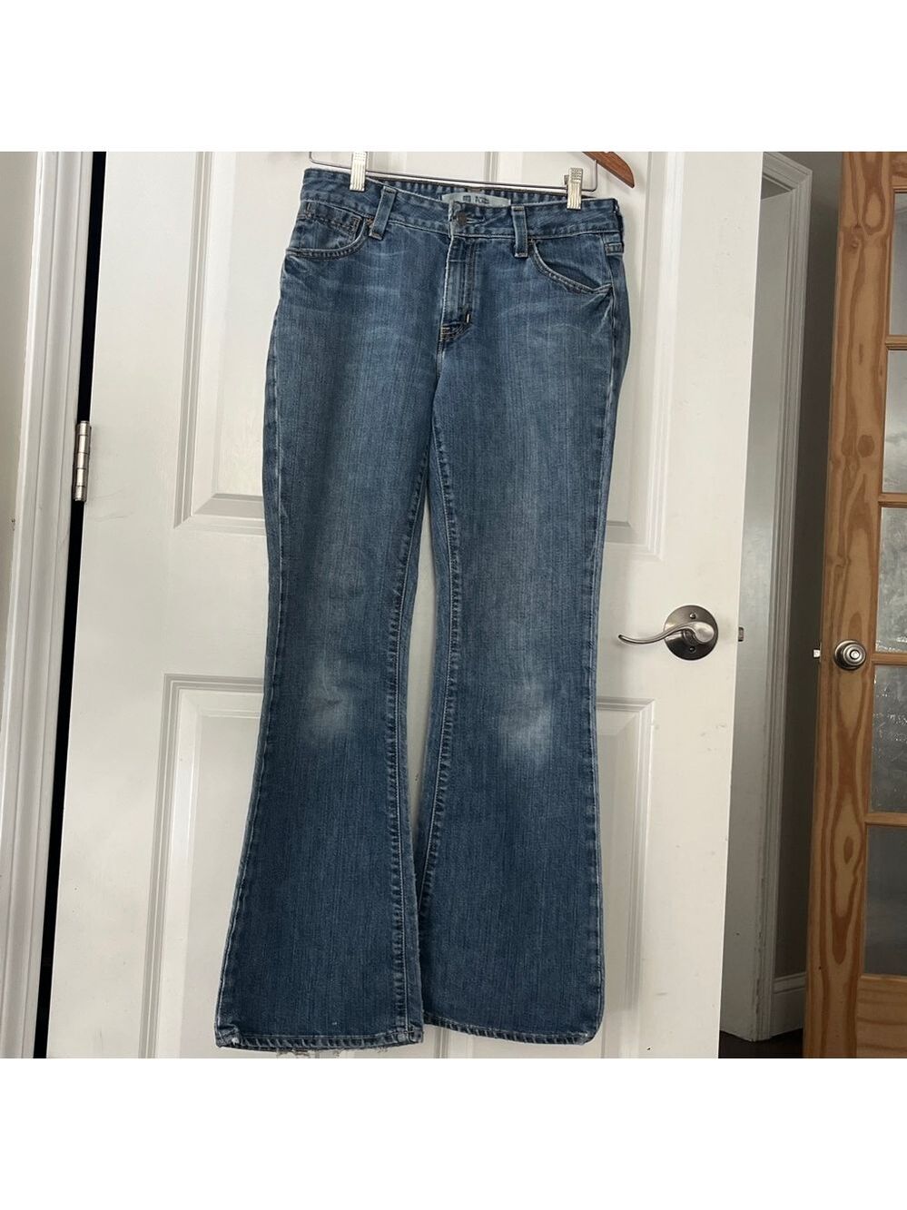 VINTAGE GAP Original Flare jeans medium wash whiskering size 6